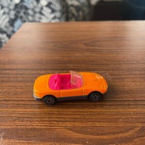 Hot wheels Mazda miata Orange Toy Car with Pink Seats